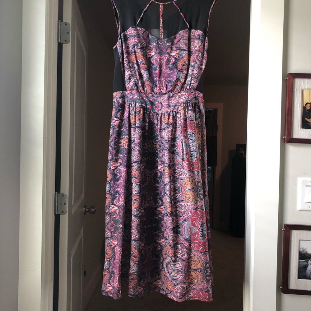 Gently used silk dress from Anthropologie